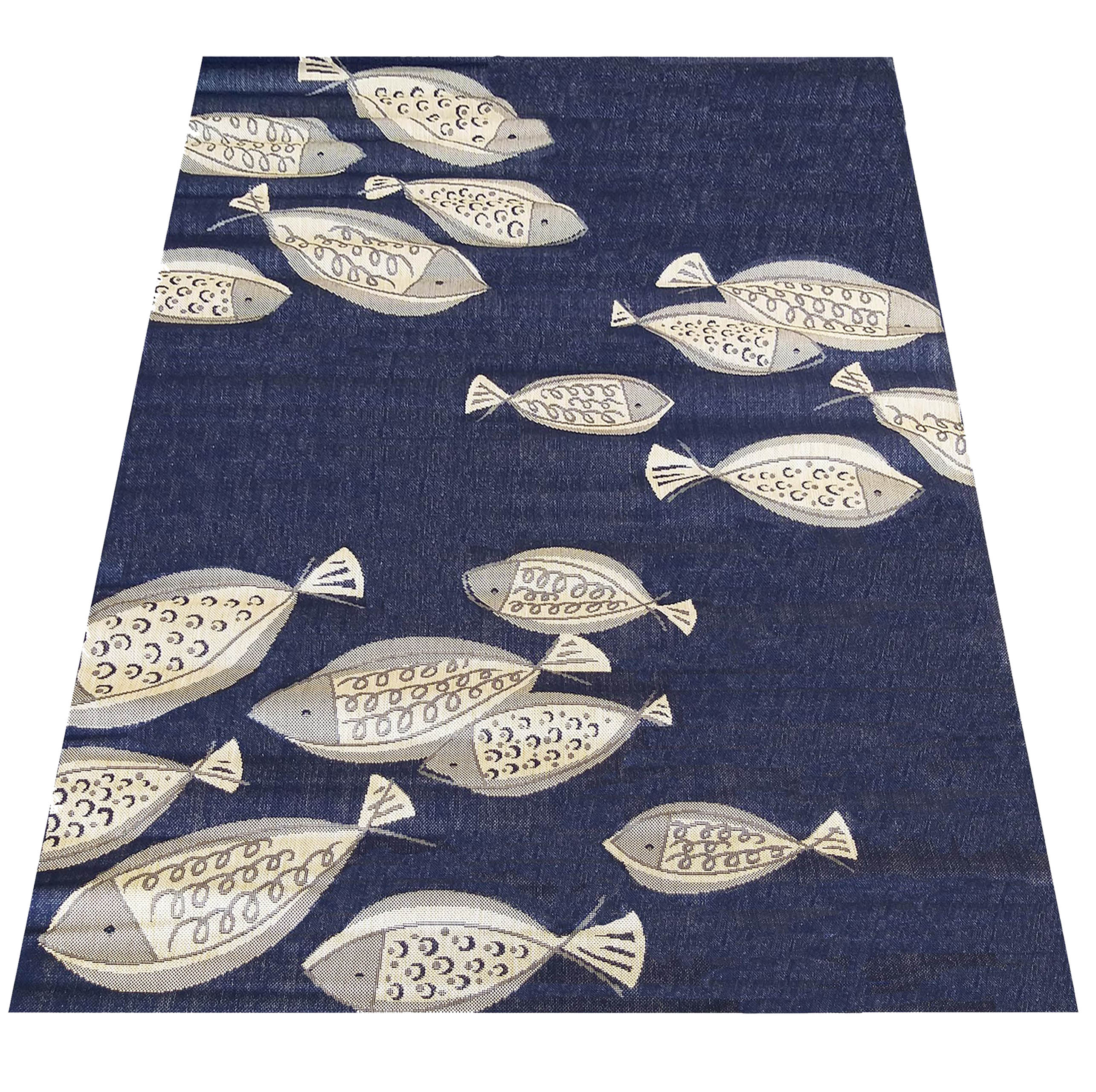 Dywan Nowoczesny Sznurkowy OUTDOOR Patio 38 - Granatowy Dywan Nowoczesny Sznurkowy OUTDOOR Patio 38 - Granatowy