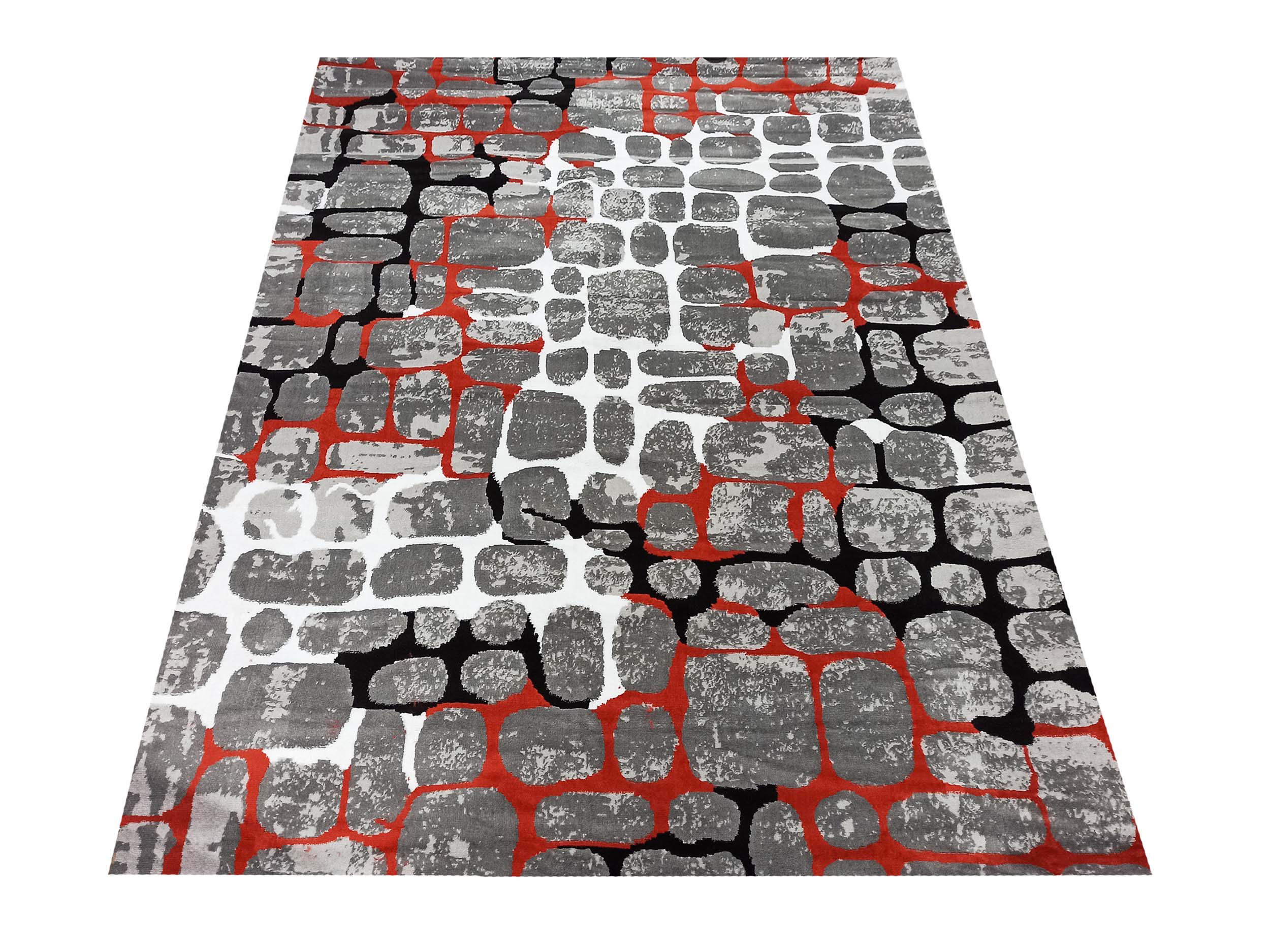 Dywan Nowoczesny Soho 2013A-TG - szaro - pomarańczowy