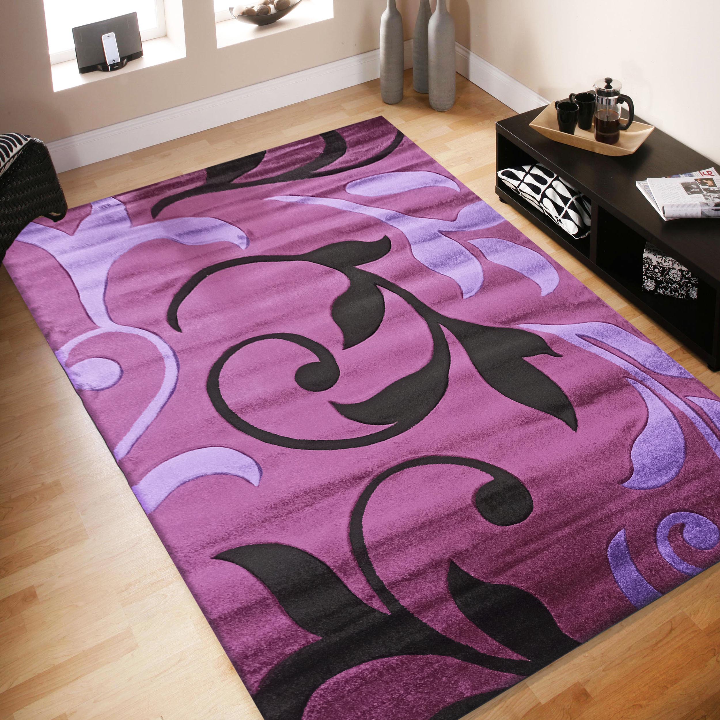 Dywan nowoczesny Fantazja LISCIE-LB - fioletowy