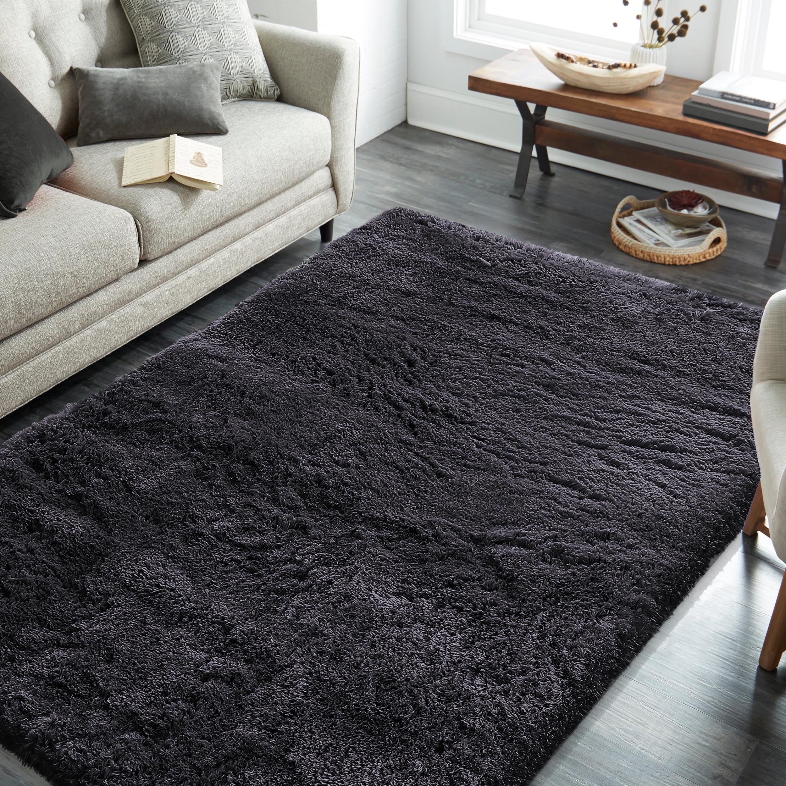 Dywan Typu Shaggy Merinos - Antracytowy / Grafitowy Dywan Typu Shaggy Merinos - Antracytowy / Grafitowy