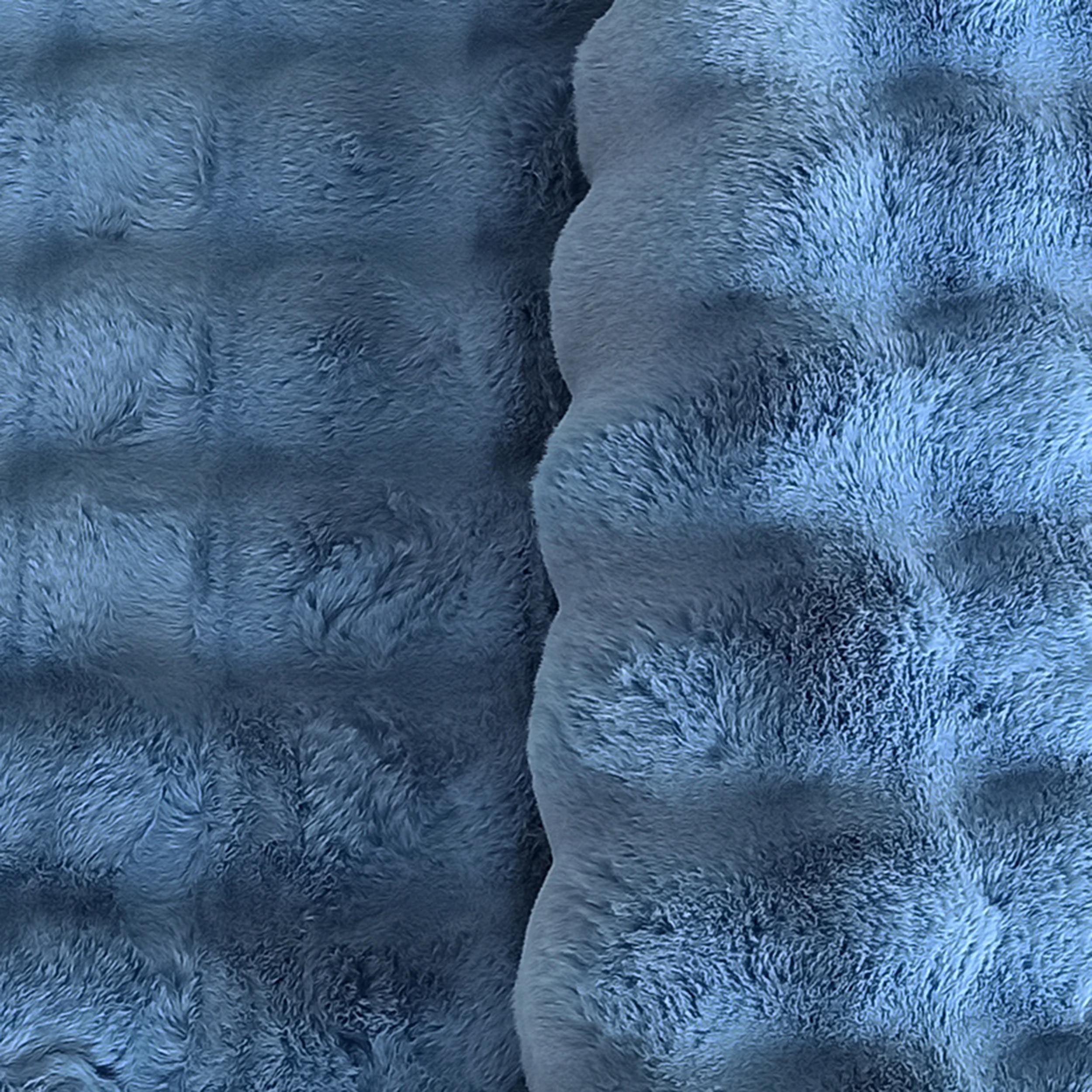 Dywan Merlin 3D Shaggy Typu Rabbit  - Niebieski Dywan Merlin 3D Shaggy Typu Rabbit  - Niebieski