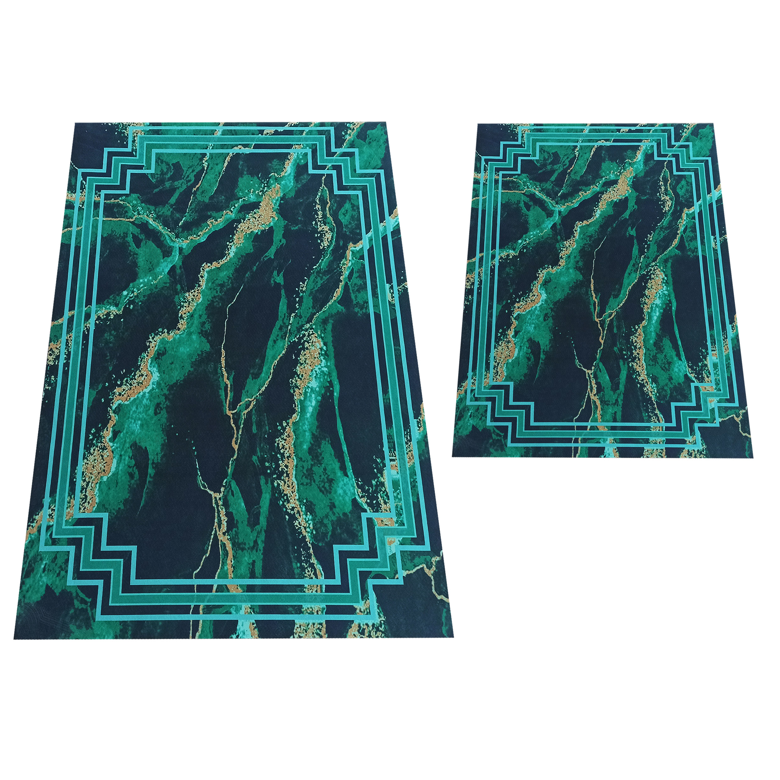 Komplet Dywaników Antypoślizgowych Horeca New 118 - Zielony