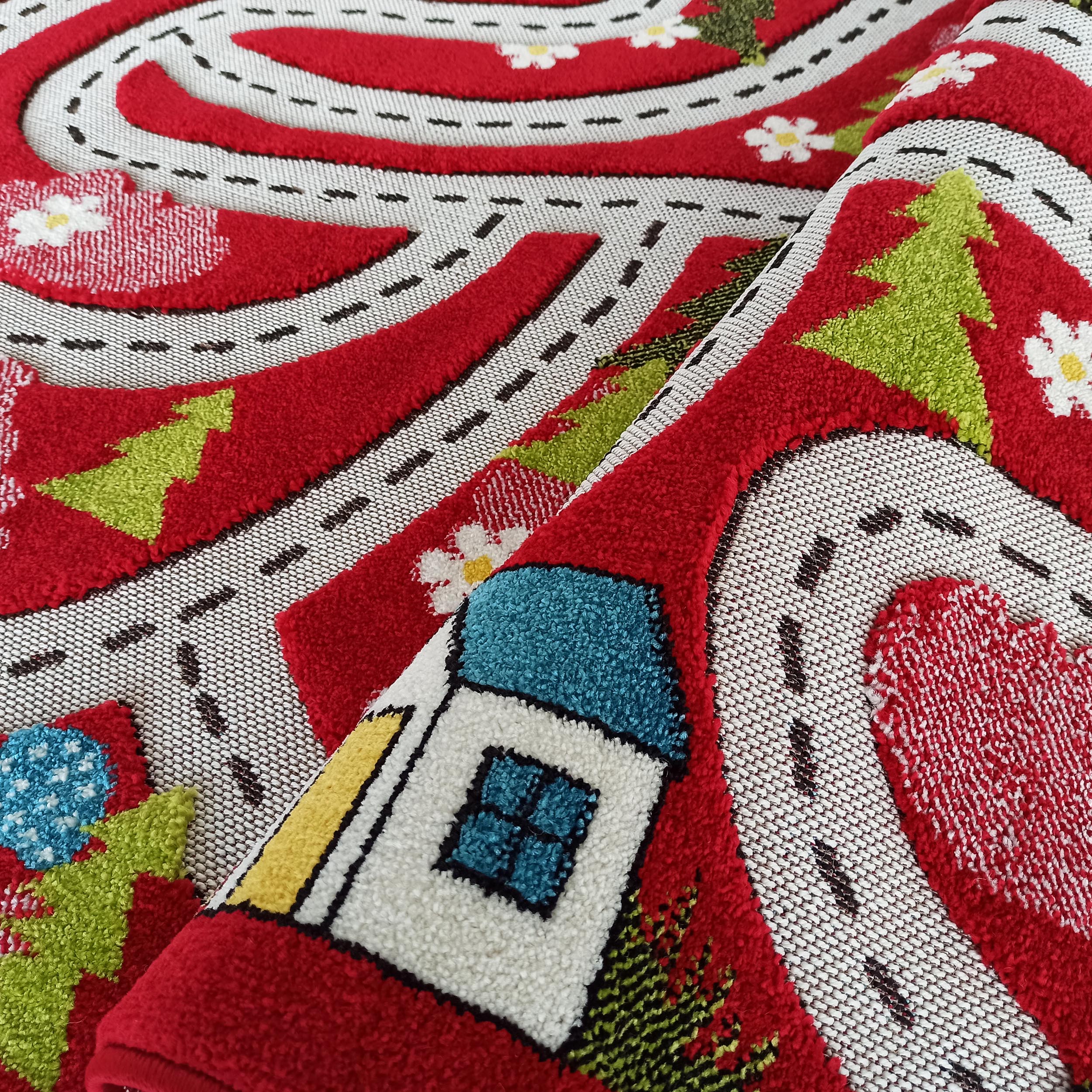 Dywan Sensoryczny Dla Dzieci COLOR KIDS 02 - Czerwony Dywan Sensoryczny Dla Dzieci COLOR KIDS 02 - Czerwony