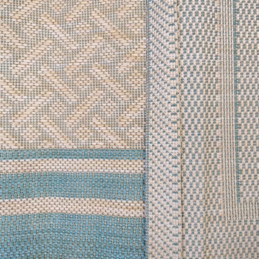 Dywan Nowoczesny Sznurkowy OUTDOOR Patio 25 - Beżowo - Miętowy