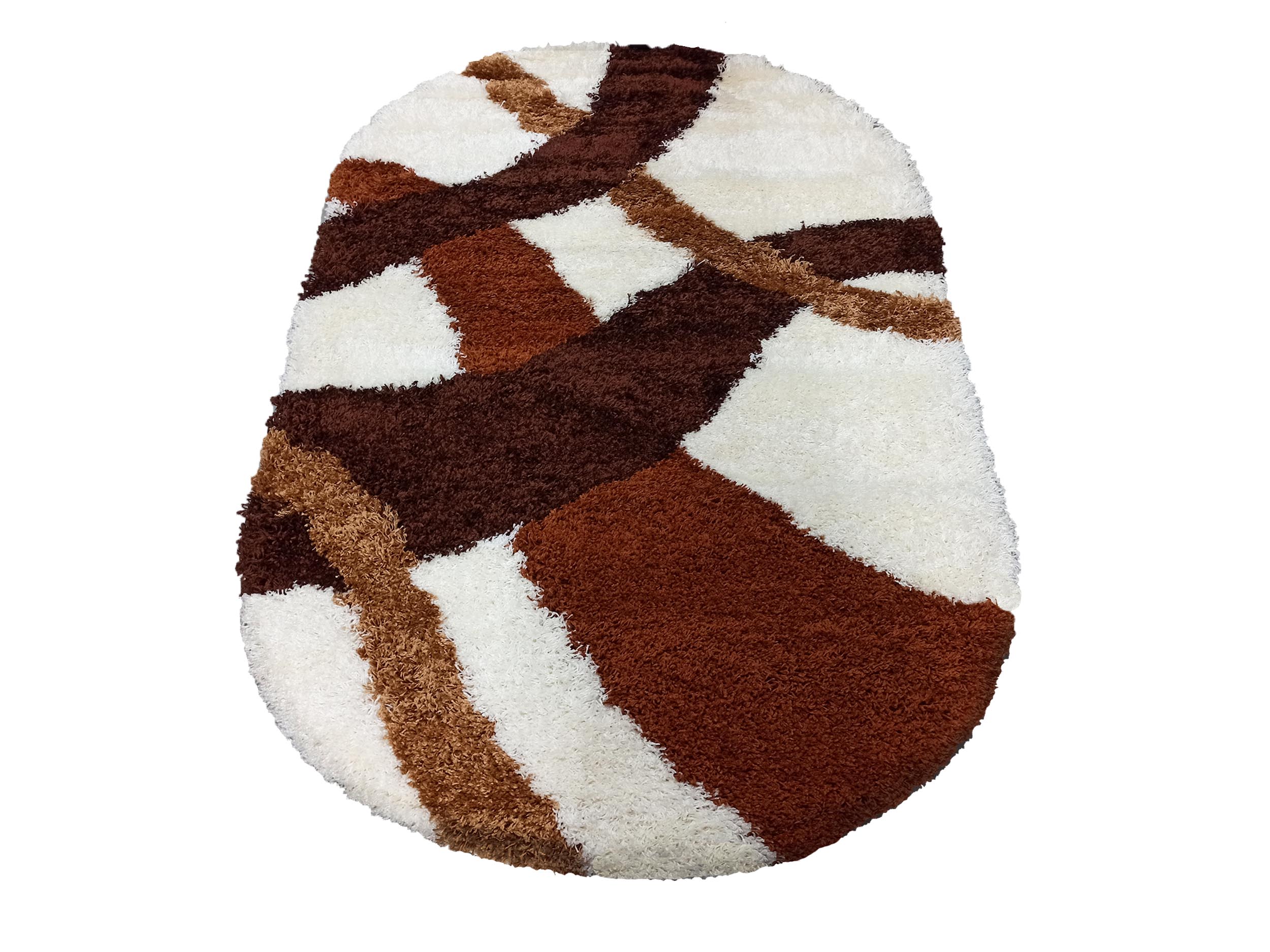 Dywan Nowoczesny Shaggy Long S944A-CR owalny - wielokolorowy Dywan Nowoczesny Shaggy Long S944A-CR owalny - wielokolorowy