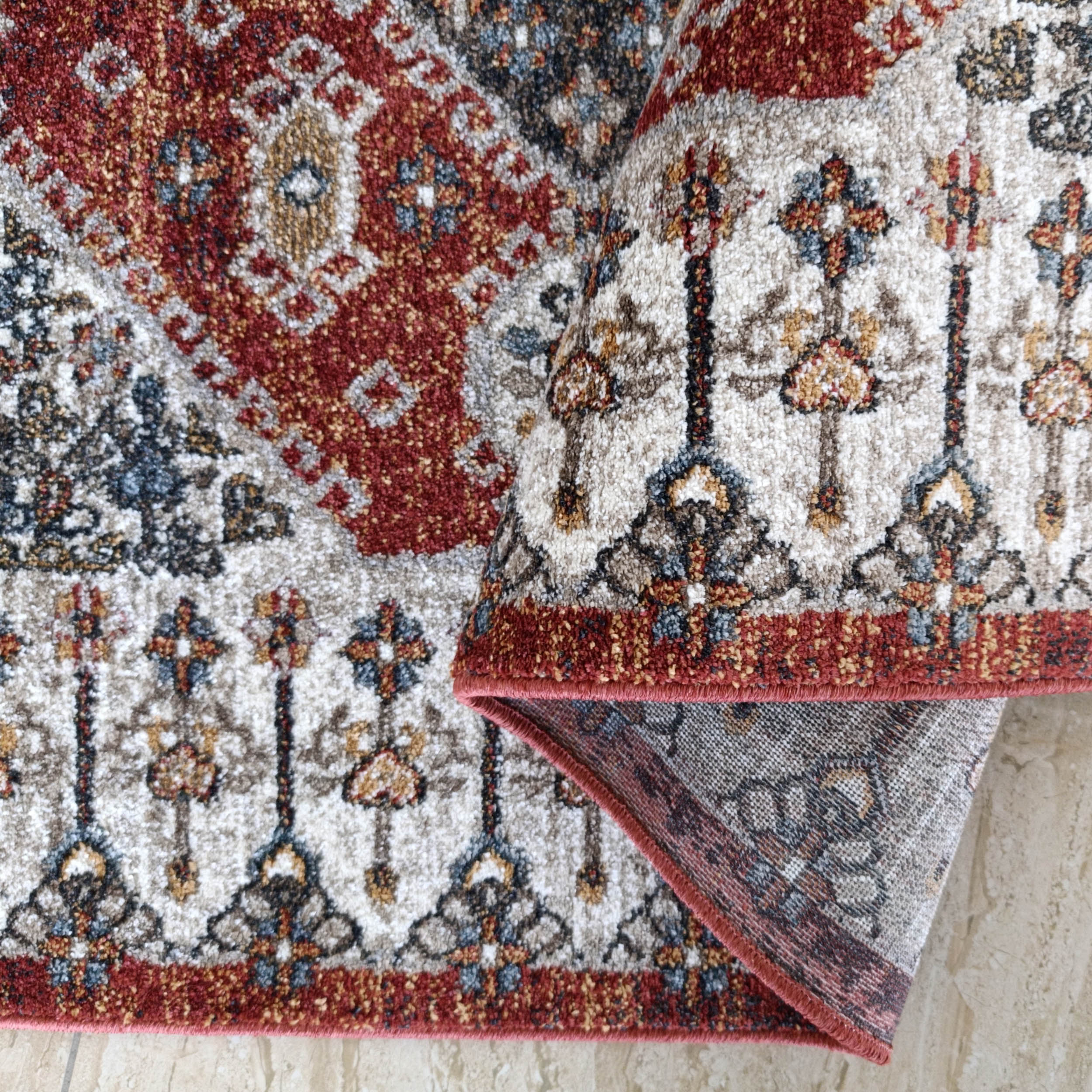 Dywan Nowoczesny Sienna 03 - orientalny ceglany