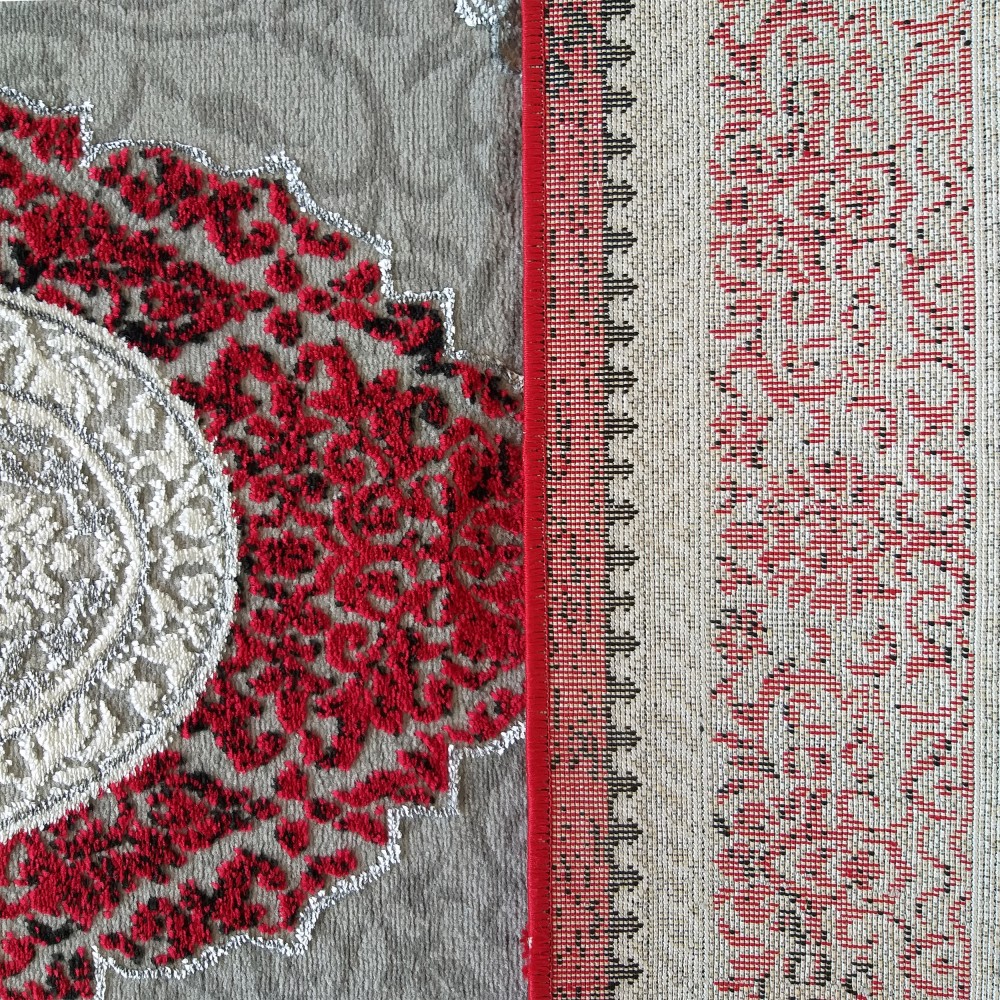 Dywan Ekskluzywny Angora 01 - Szaro - Czerwony Dywan Ekskluzywny Angora 01 - Szaro - Czerwony