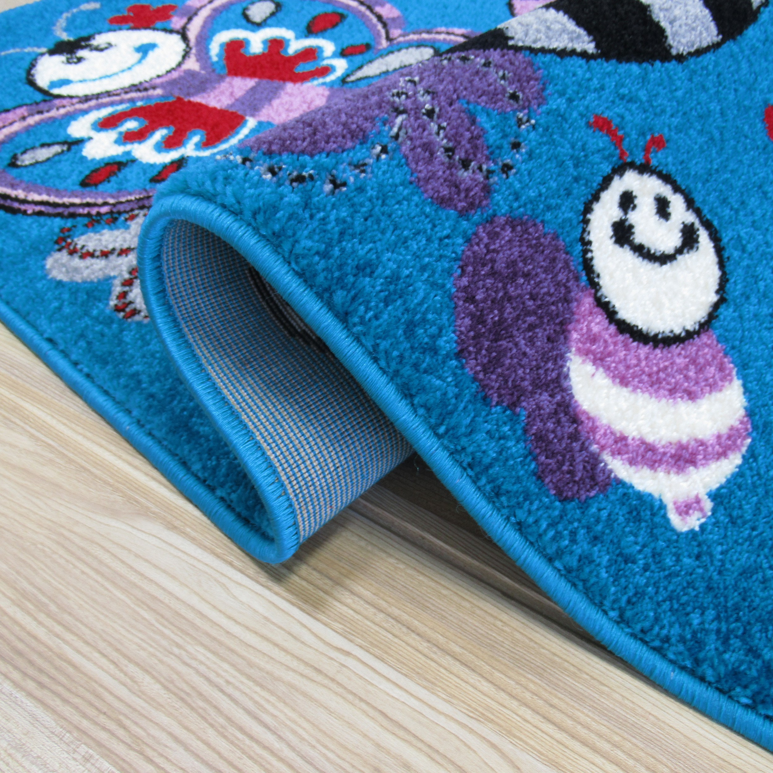  Dywan Bella Dla Dzieci 03S Turkusowy Motylki