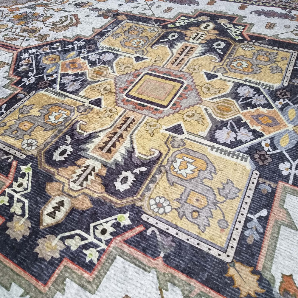 Dywan Nowoczesny Wielokolorowy Safir 600 złoty