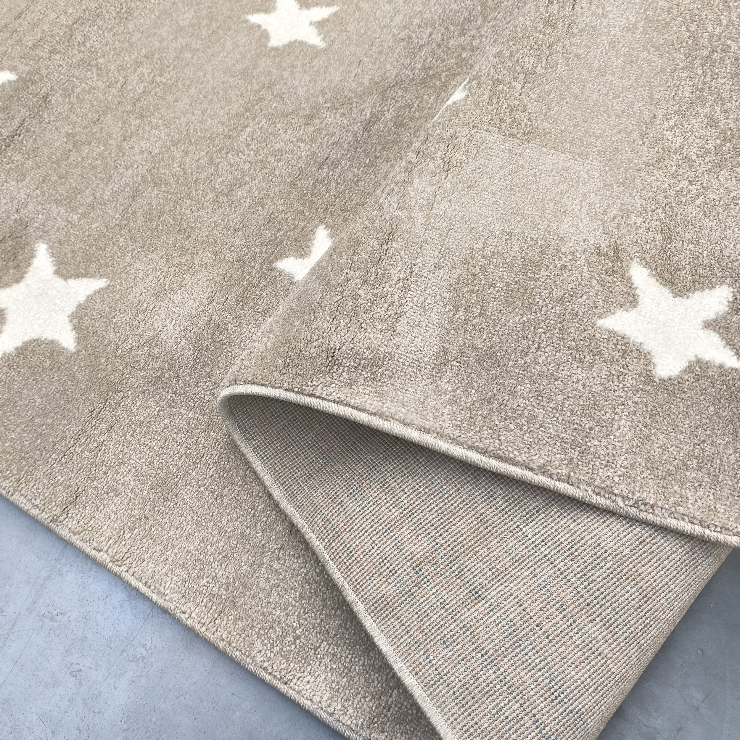 Dywan Dla Dzieci BELLA 50 Gwiazdki - beżowy z atestem